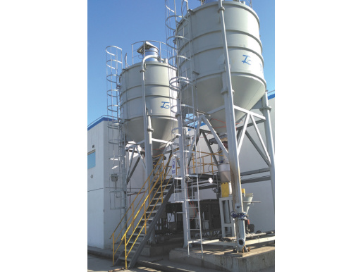 Sodium carbonate silo